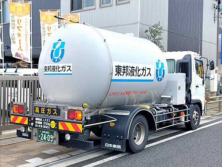 LPGバルクローリー車